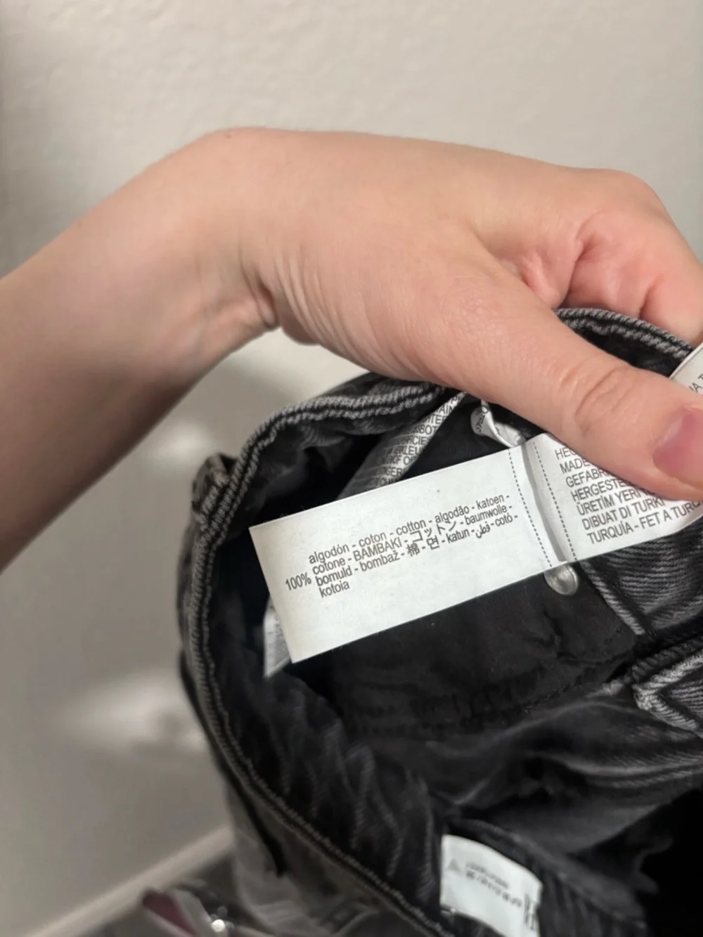 Zara Black High Rise Wide Leg Jeans Size 4 - Picture 7 of 7